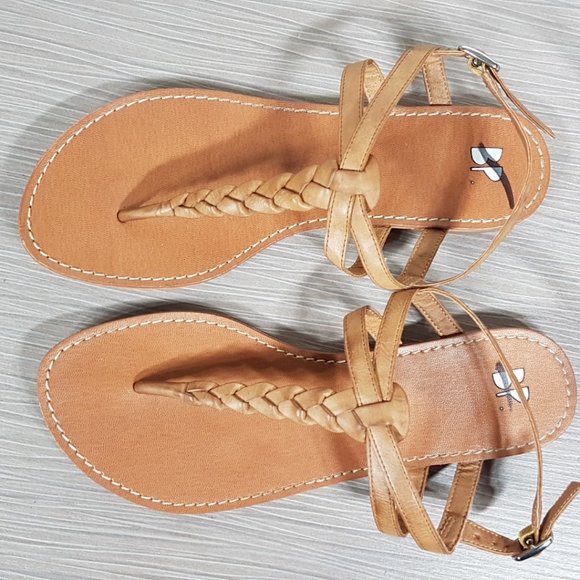BP. 'Surf' Flat Sandal Camel Womens Size 7 M - Picture 7 of 9